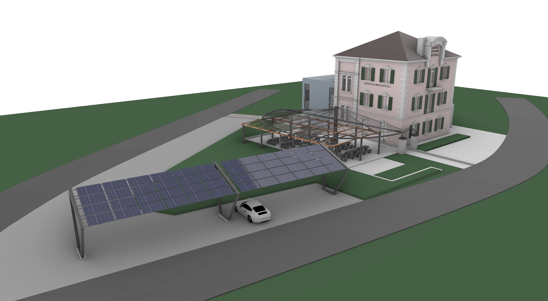 3D-Visualisierung eines Architekturprojekts – realistische Darstellung zur Planung und Präsentation.