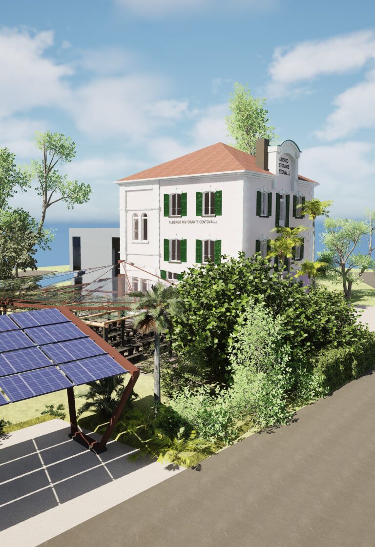 Architektur-Rendering eines geplanten Bauprojekts – 3D-Visualisierung für Architektur & Design